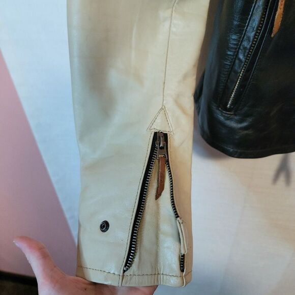 Harley Davidson Pushrod Colorblock Geniune Leather Jacket Coat Size Medium - Picture 11 of 12